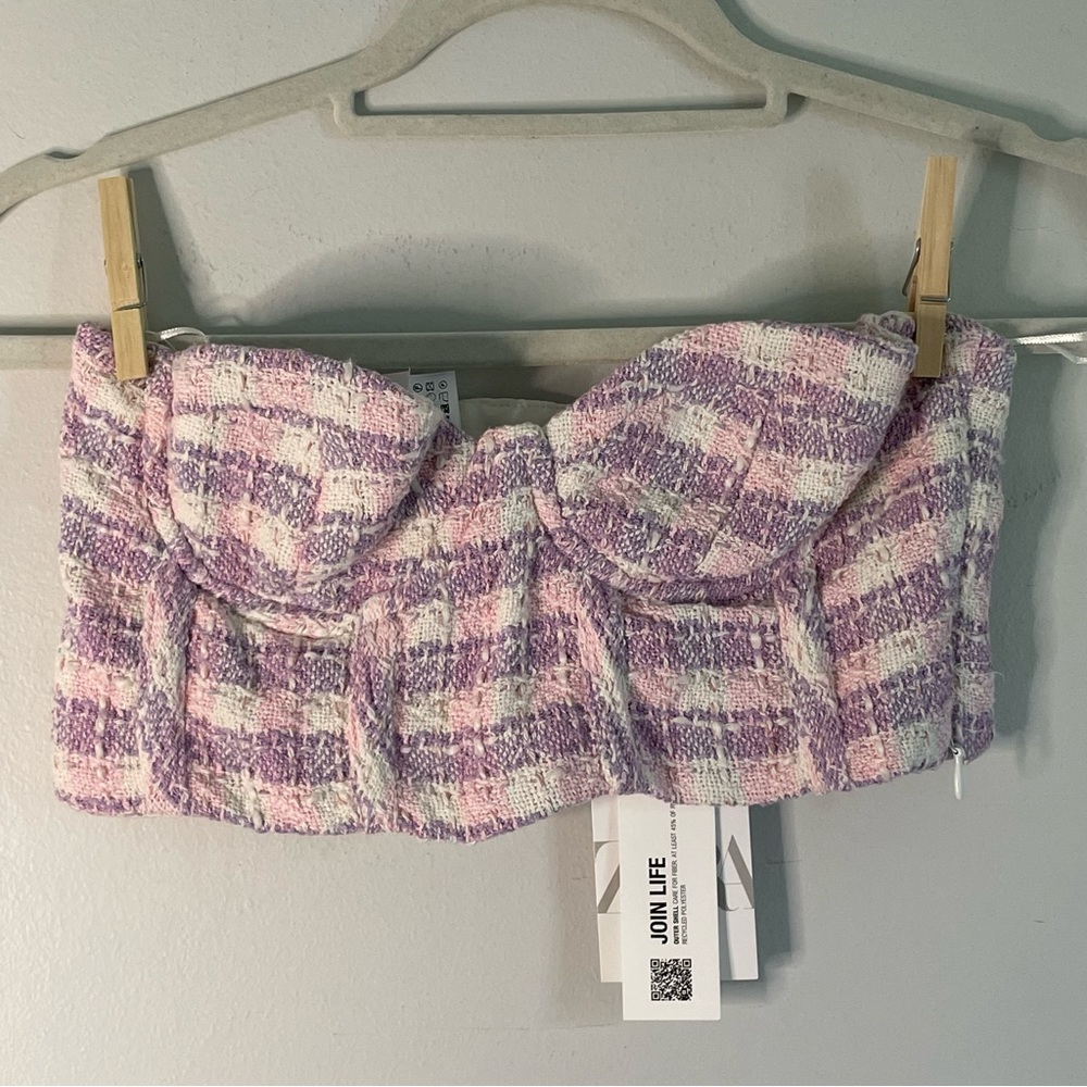 ZARA Corset Crop Top